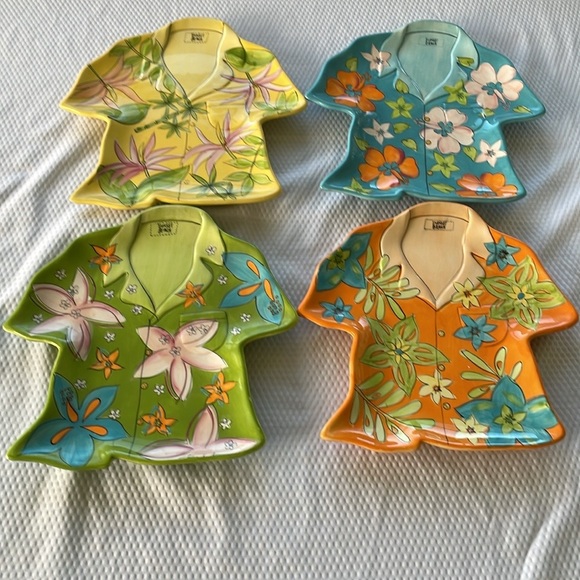 Noble Excellence Sunset Beach Earthenware Plates. Set of four. - Picture 2 of 9
